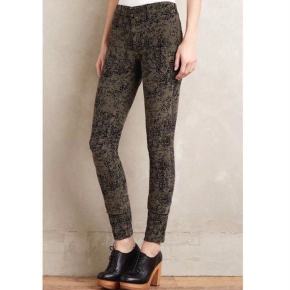 Anthropologie Pants - 🎯NWOT Pilcro And The Letterpress Corduroy Pants Green Size 26P